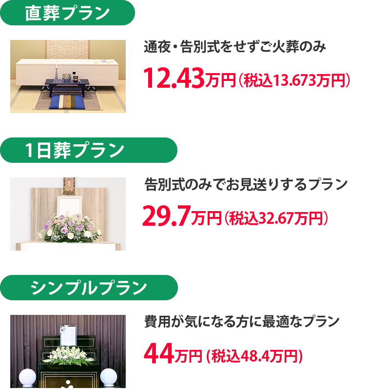 葬儀プラン